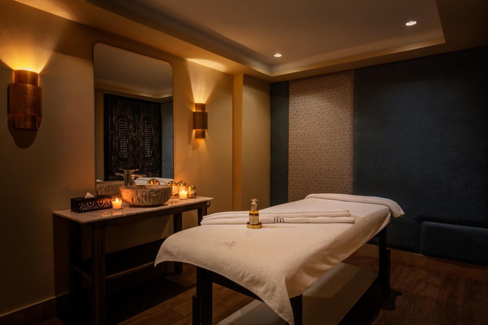 Hivernage Hotel & Spa Μαρακές Εξωτερικό φωτογραφία A treatment room at the spa