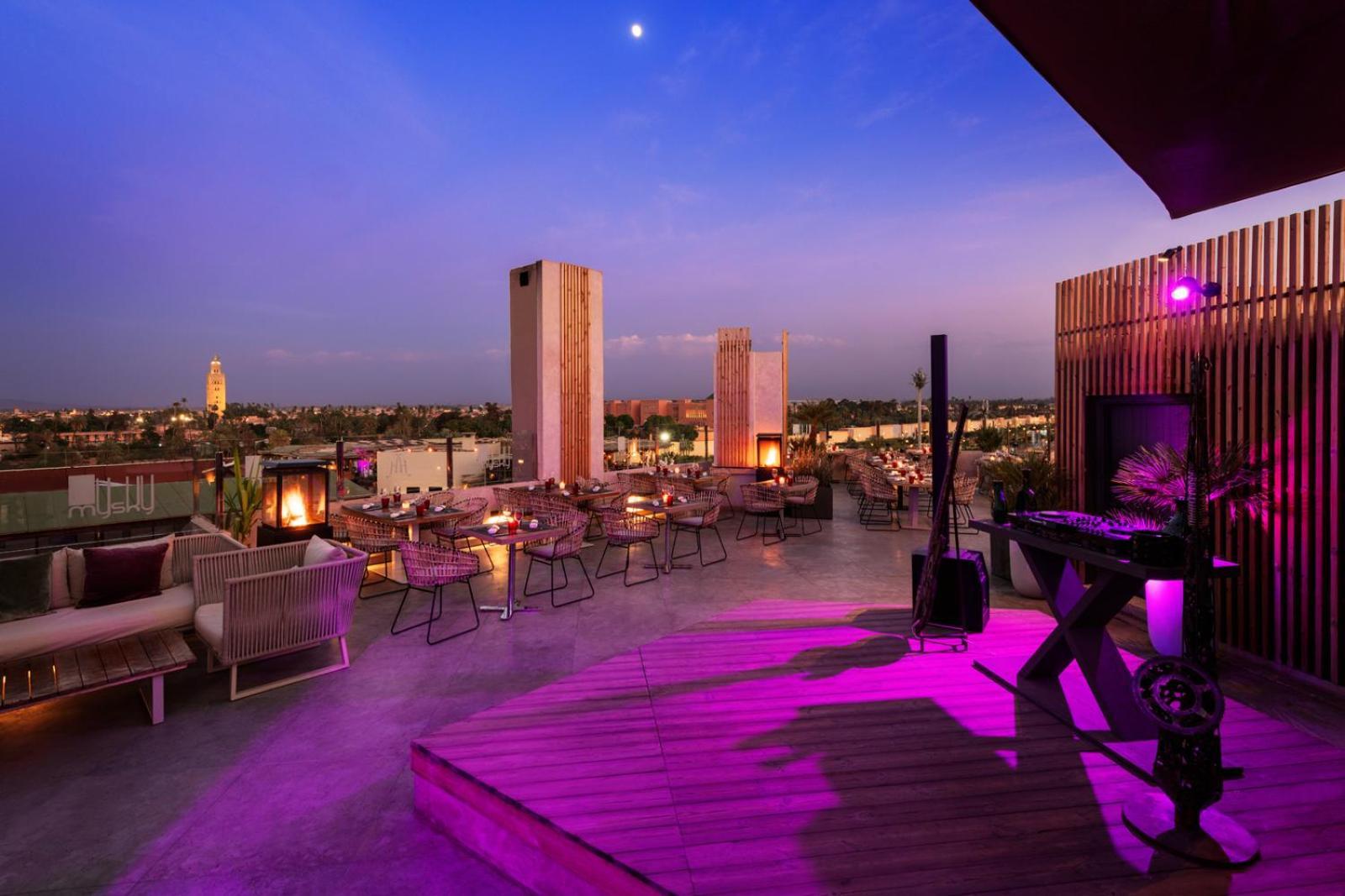 Hivernage Hotel & Spa Μαρακές Εξωτερικό φωτογραφία The Sky Bar