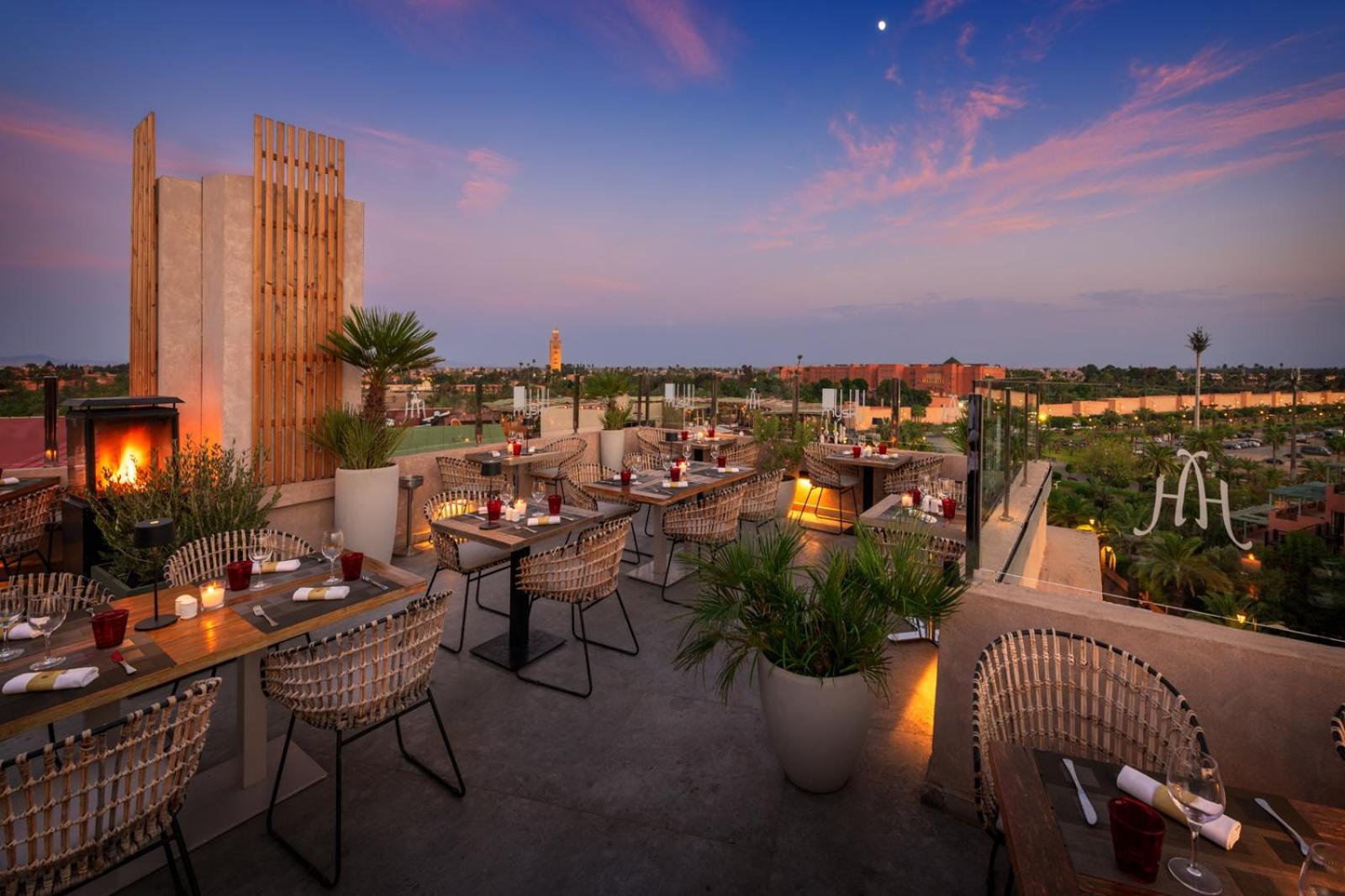 Hivernage Hotel & Spa Μαρακές Εξωτερικό φωτογραφία The view from the rooftop of the hotel