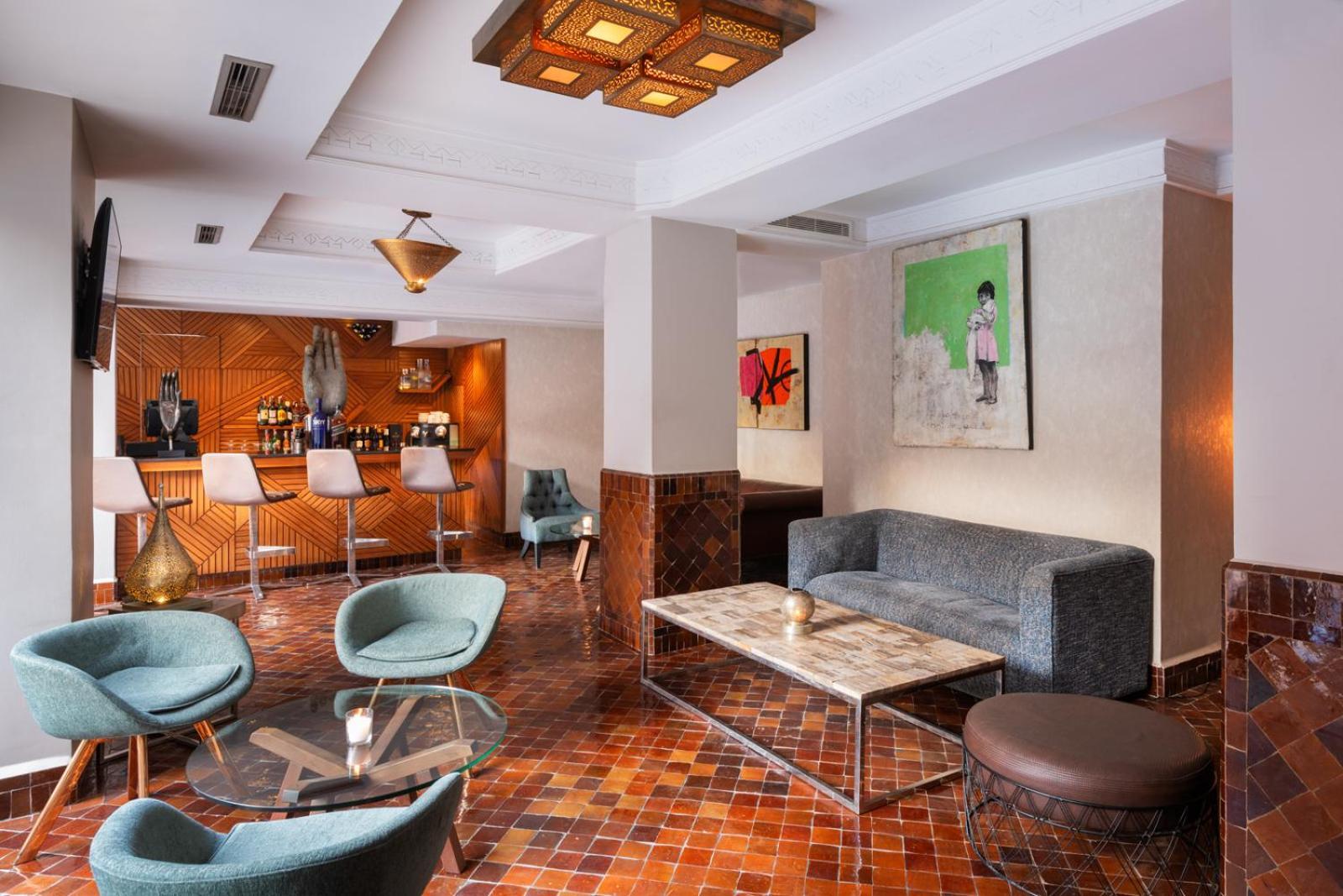 Hivernage Hotel & Spa Μαρακές Εξωτερικό φωτογραφία The bar at the Hotel de Ville