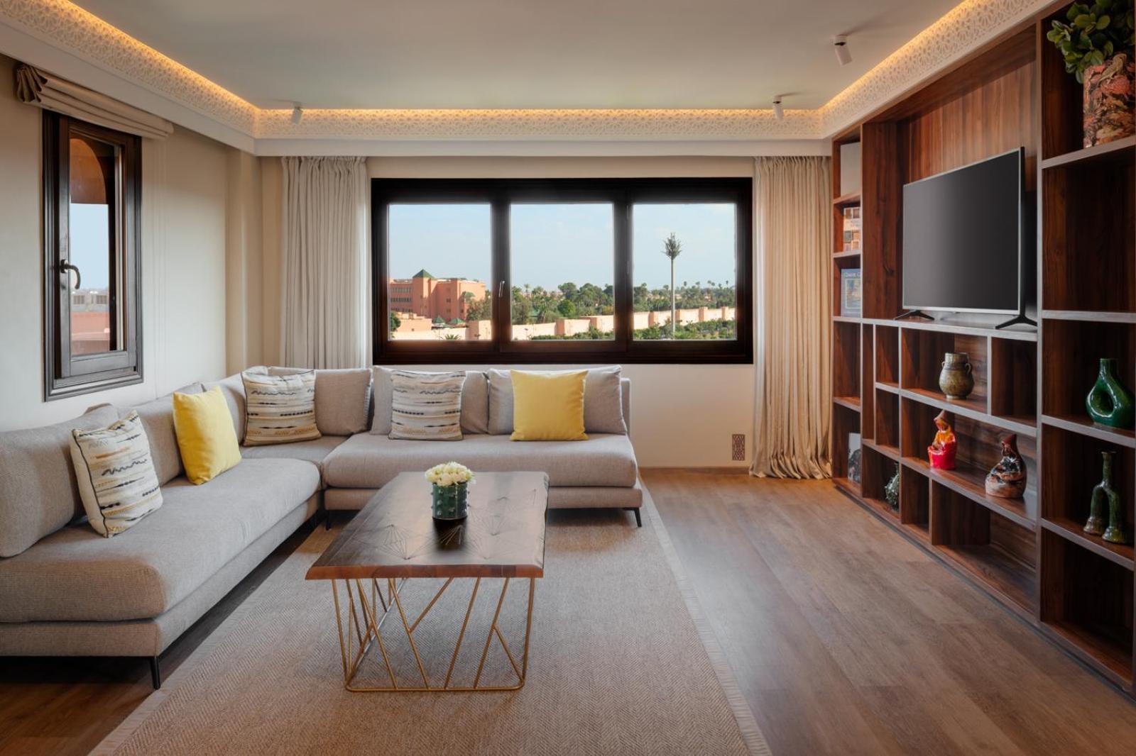 Hivernage Hotel & Spa Μαρακές Εξωτερικό φωτογραφία A living room at the hotel