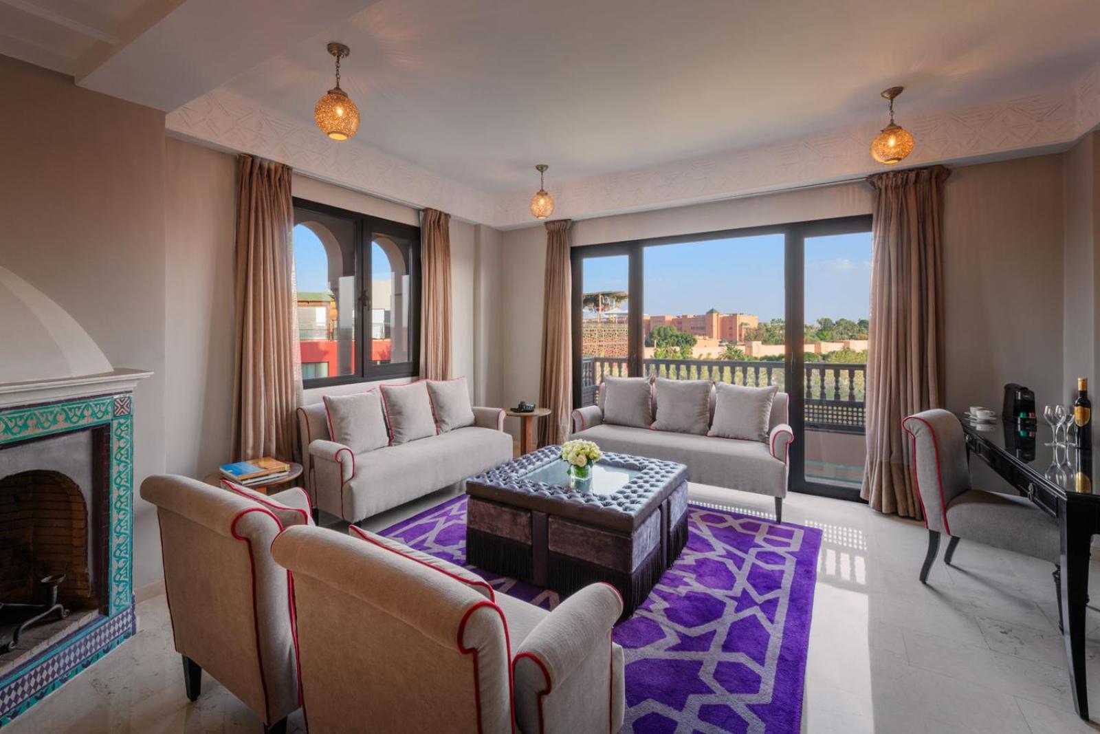 Hivernage Hotel & Spa Μαρακές Εξωτερικό φωτογραφία A living room at the hotel
