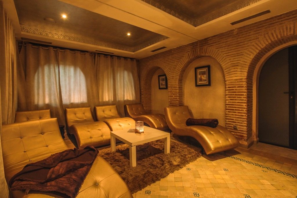 Hivernage Hotel & Spa Μαρακές Εξωτερικό φωτογραφία A Moroccan lounge